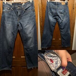 Stetson Men's Dark Blue Bootcut Jeans